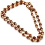 5 Mukhi Rudraksha Gold Mala